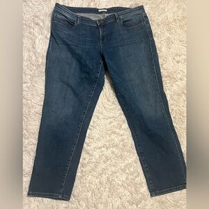 Eileen Fisher Dark Blue Straight Leg Jeans size 16